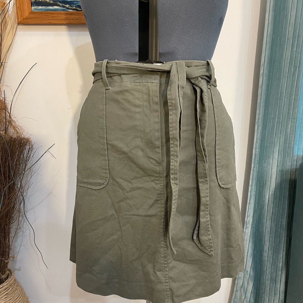 Belted Green Skirt